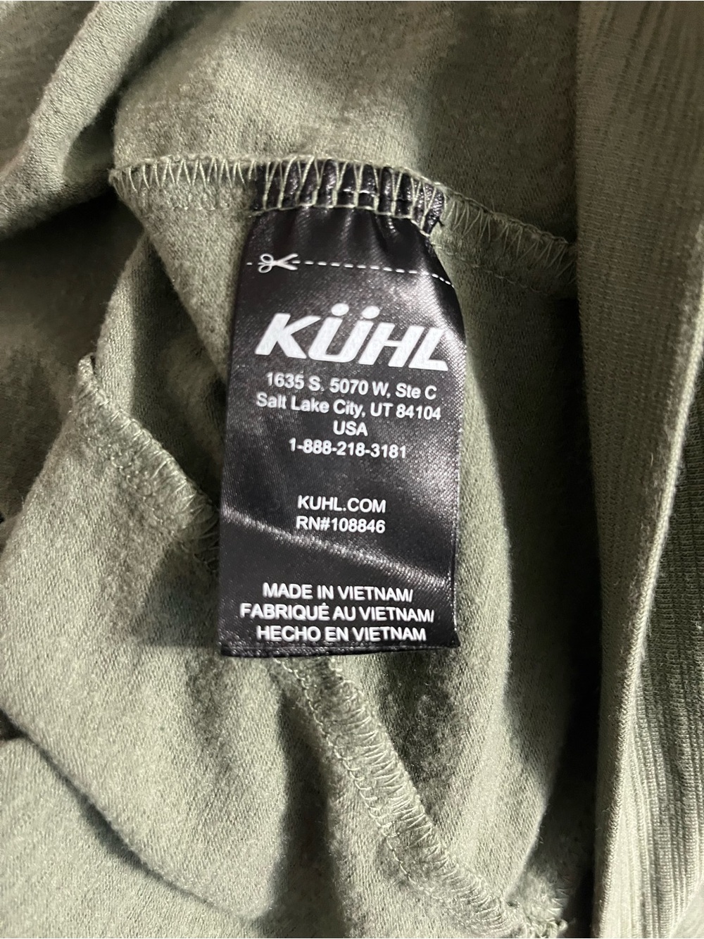 KÜHL Women's ACCEL 1/2 Zip Fleece Pullover Green Sz L - Picture 10 of 11